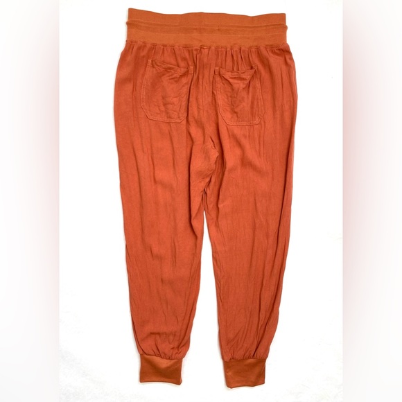 Rewash Women’s Orange/Rust Athletic Jogger Pants Drawstring Waist Pockets Size L - Picture 2 of 11